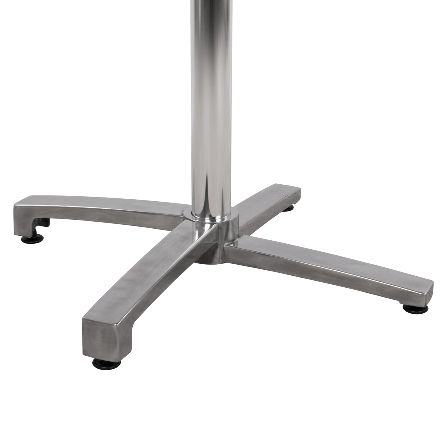 Aluminum base folding chromed 69x69x73cm with cross 48x48 HM459.03