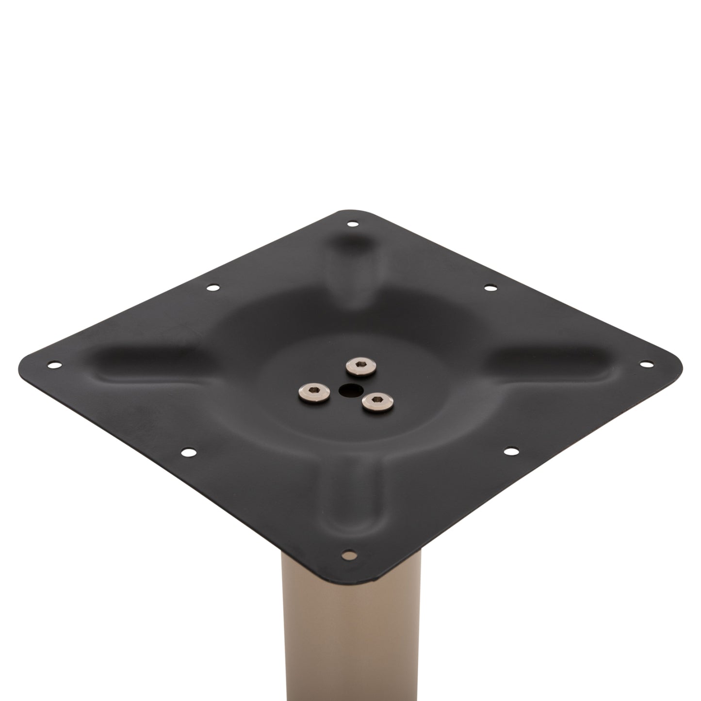 BAR TABLE BASE METAL/CAST IRON HM417.25 CAPPUCCINO 62x62x108Ηcm