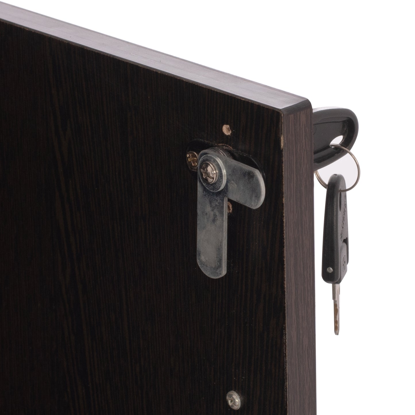 Professional office bookcase HM2014.02 wenge color with 2 doors 80Χ39Χ179