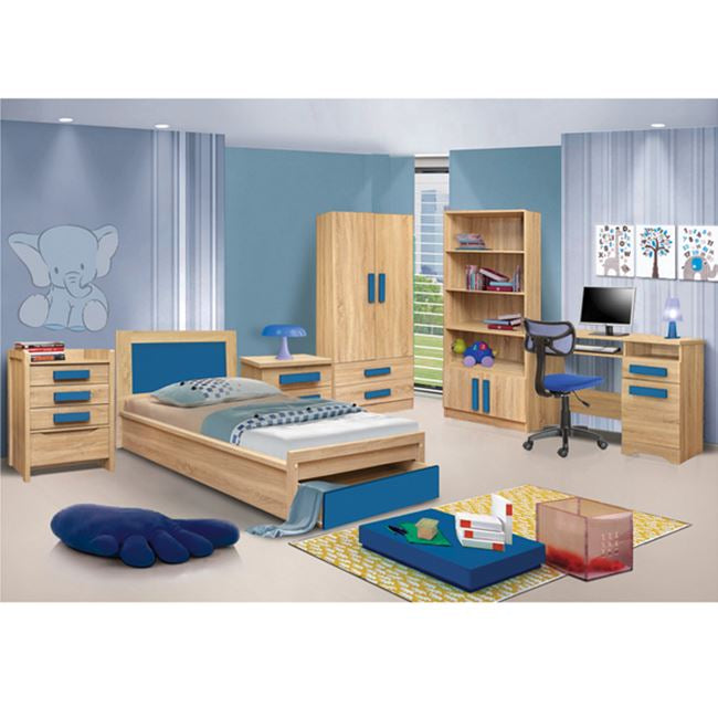 Bookcase Playroom Sonama-Blue HM10146.02 80X35X180cm