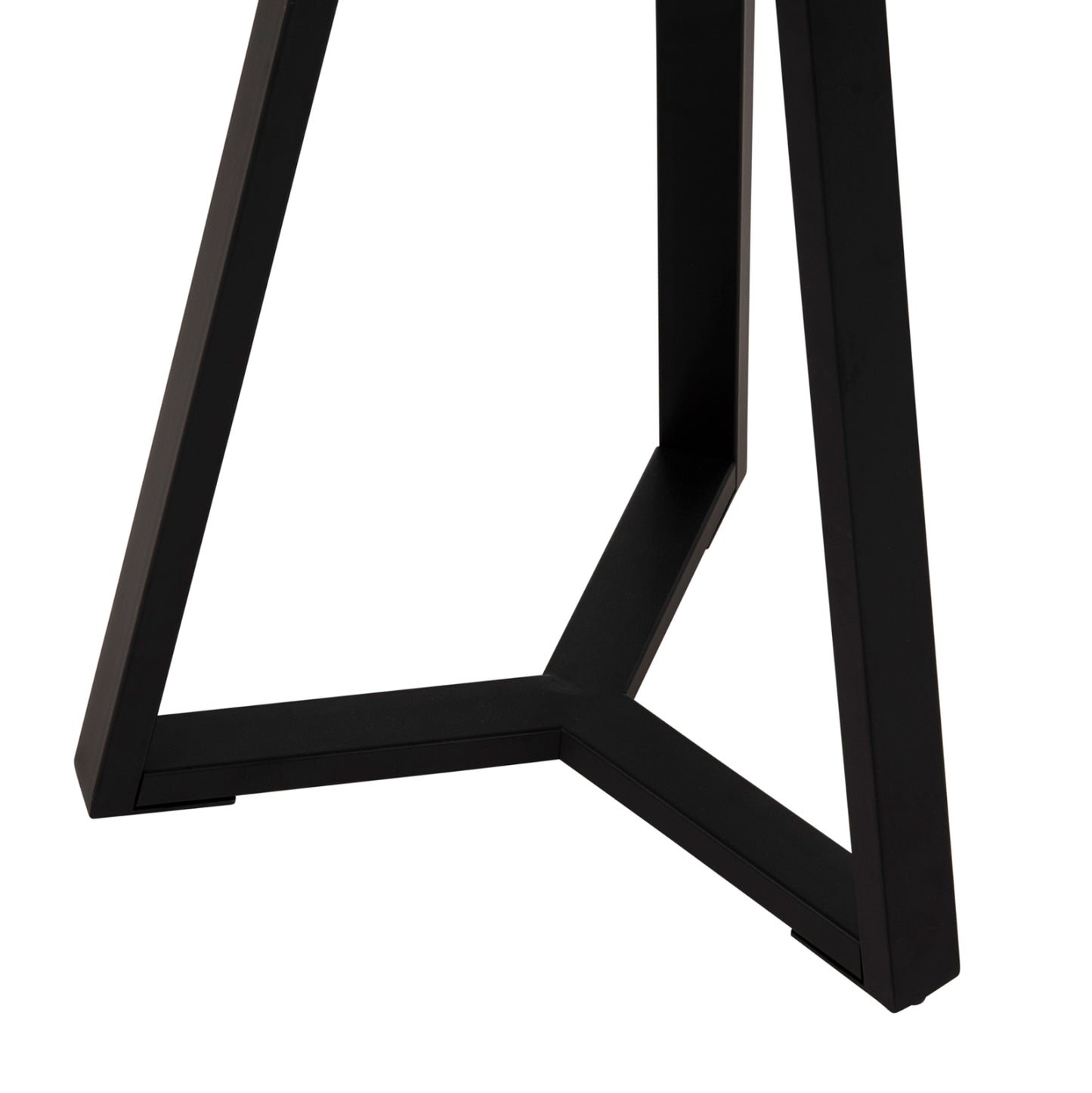SIDE TABLE HM9587.04 MDF IN WALNUT-BLACK METAL BASE Φ45x55Hcm.