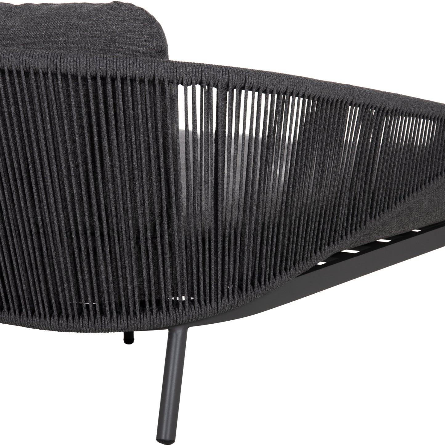 DAYBED SERIES XANTION HM6474.01 DARK GREY ALUMINUM-ROPE-OLEFIN FABRIC 157x147x88Hcm.