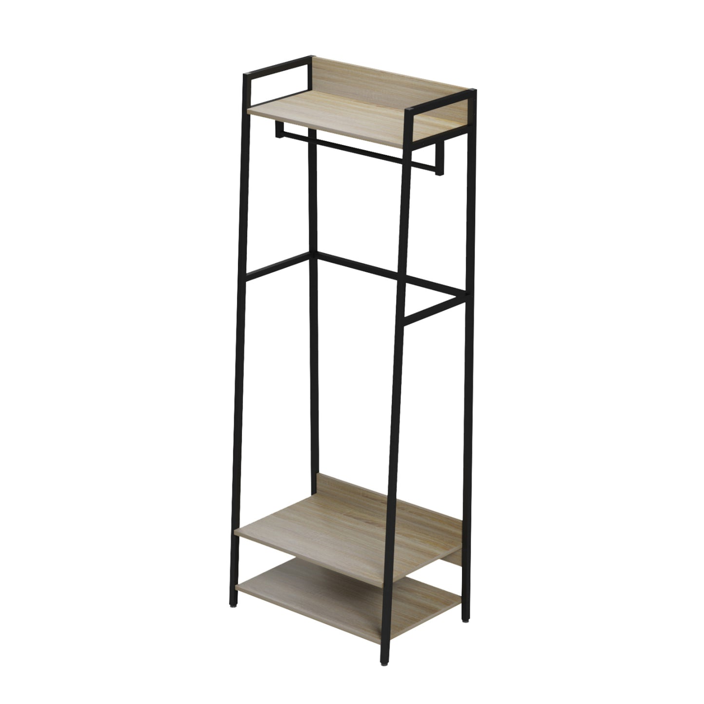 ENTRYWAY FURNITURE/OPEN ACCESS WARDROBE ARANJA HM18085 METAL-MELAMINE 64x40x169Hcm.