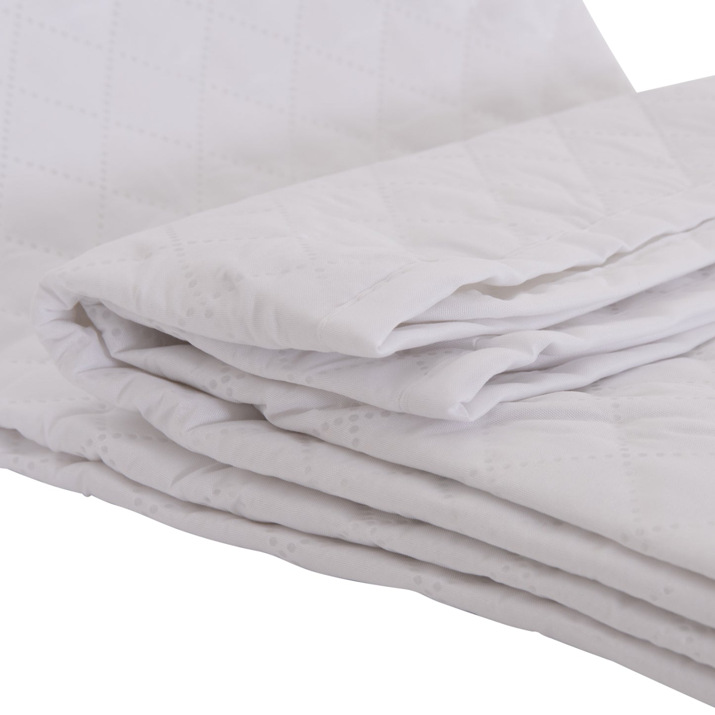 MATTRESS PAD WATERPROOF HM12174.90 MICROFIBER & PU--4 RUBBER BANDS 90x200cm.