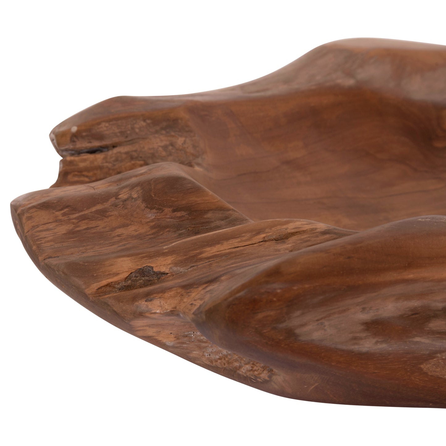 TABLE DECOR BOWL NOKI HM18296 TEAK WOOD--NATURAL COLOR 50x46x10Hcm.