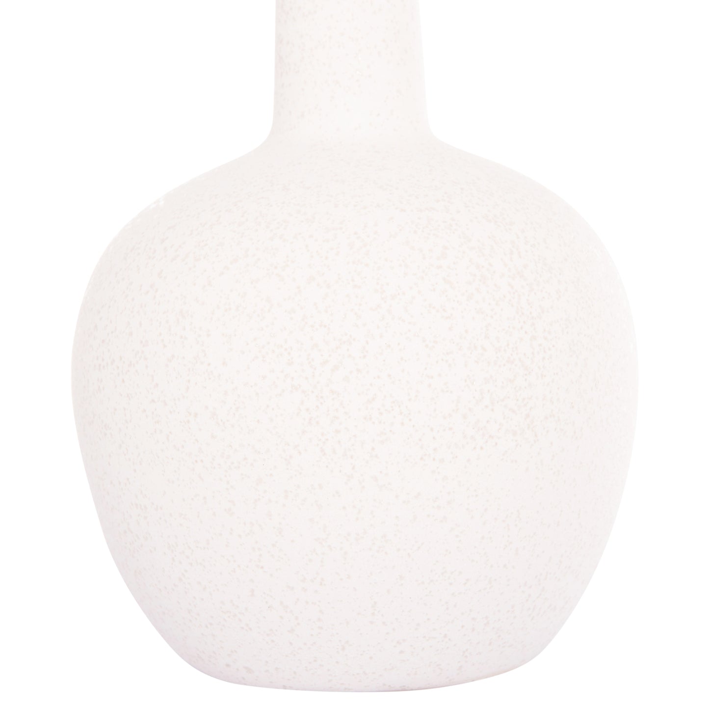 CERAMIC TABLE DECOR ELENDIL HM4593.01 OFF WHITE WITH CRYSTALLIZATION Φ15x25Hcm.