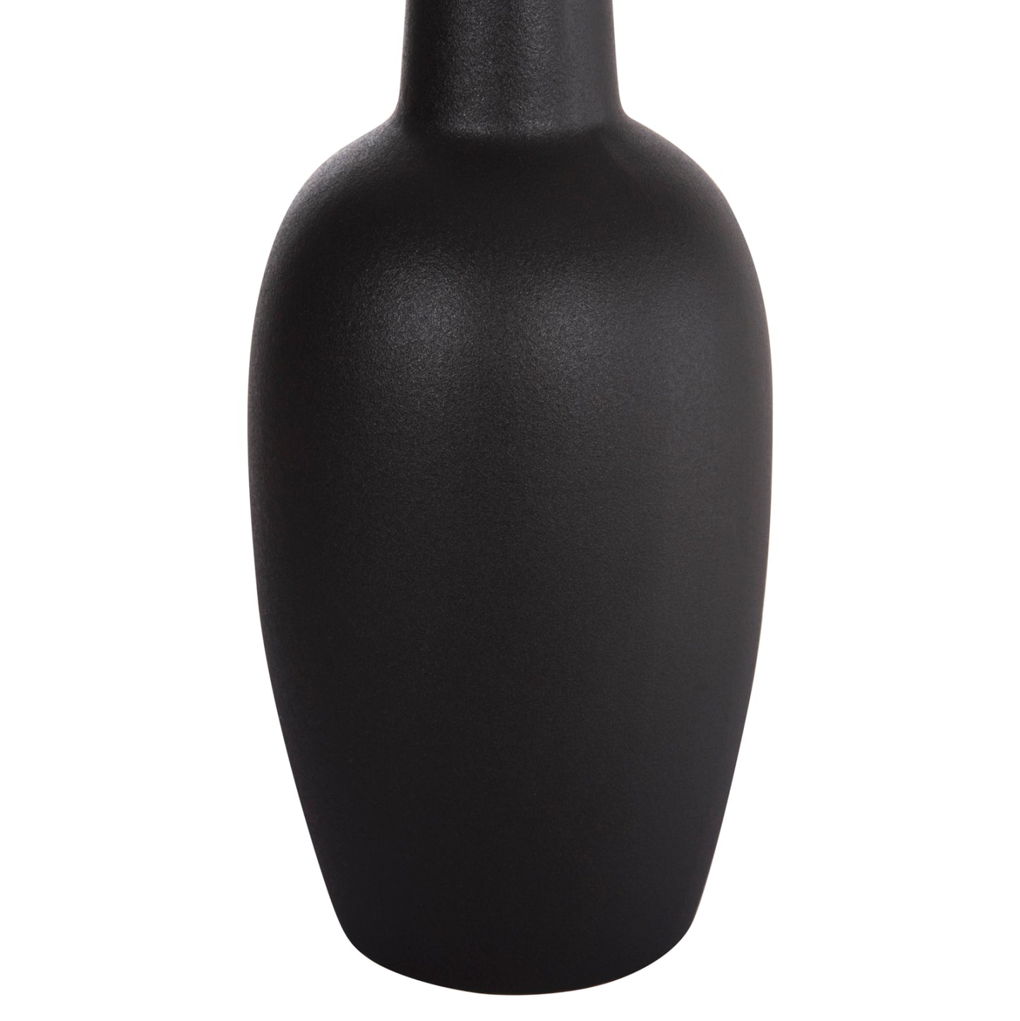 CERAMIC TABLE DECOR ELENDIL HM4592.02 BLACK MATTE Φ10x30Hcm.