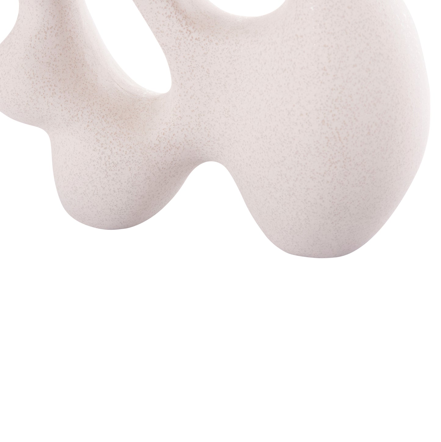 CERAMIC TABLE DECOR SERIES ISIL HM4596 OFF WHITE WITH CRYSTALLISATION 33.5x15.5x30Hcm.