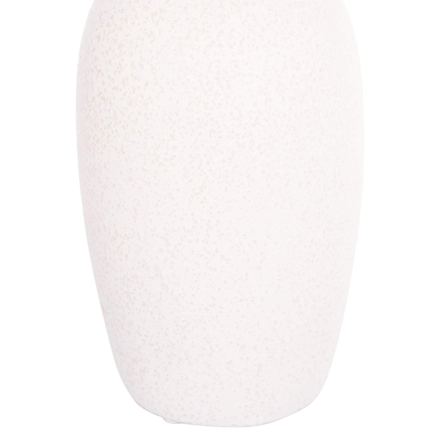 CERAMIC TABLE DECOR ELENDIL HM4592.01 OFF WHITE WITH CRYSTALLIZATION Φ10x30Hcm.