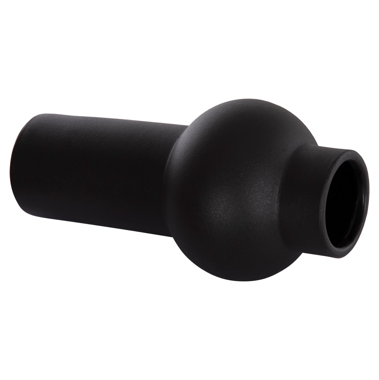 CERAMIC TABLE DECOR SCEPTER HM4605.02 MATTE BLACK Φ15x30Hcm.