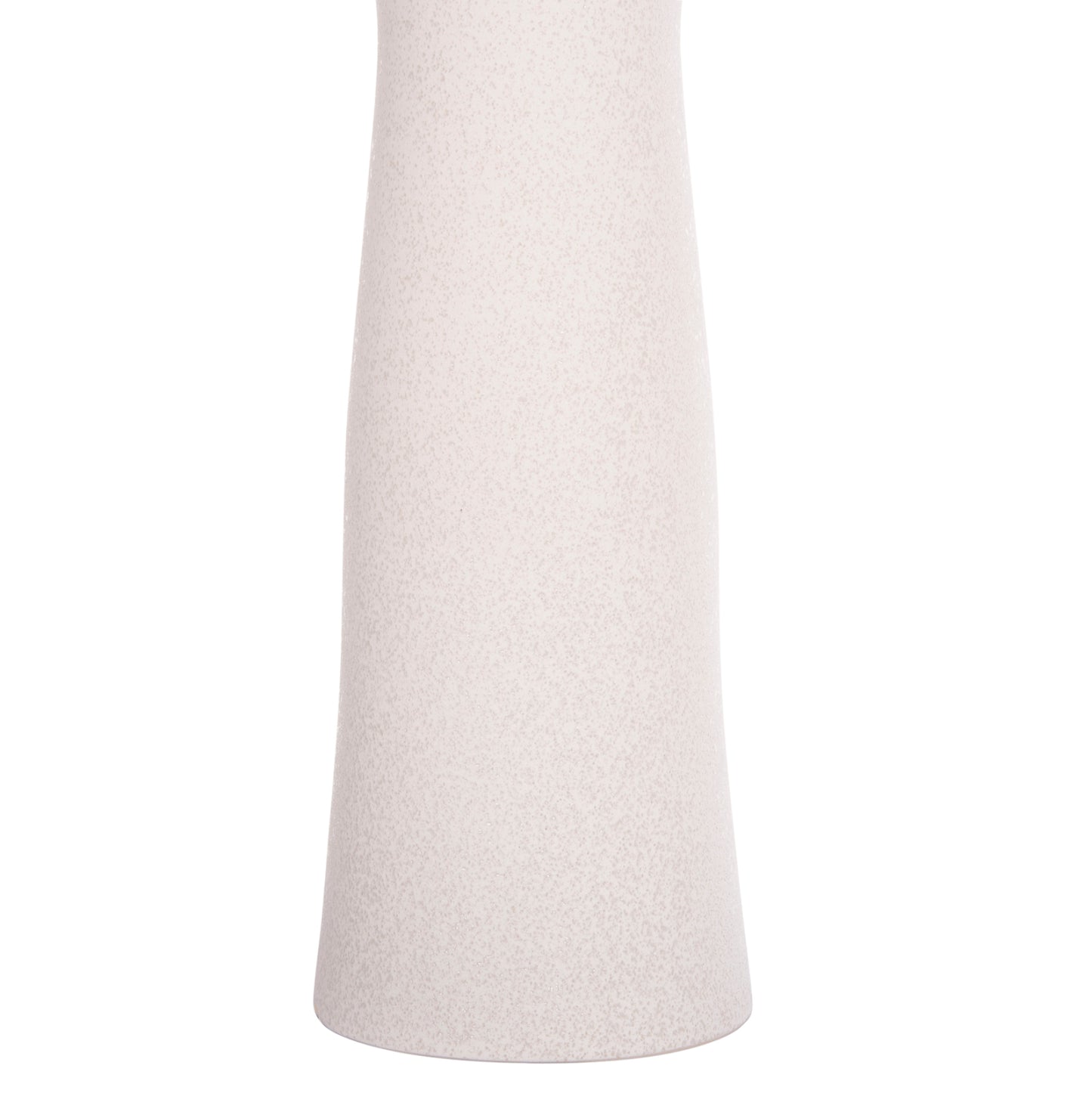 CERAMIC TABLE DECOR SCEPTER HM4636.01 OFF WHITE WITH CRYSTALLIZATION Φ18x49Hcm.