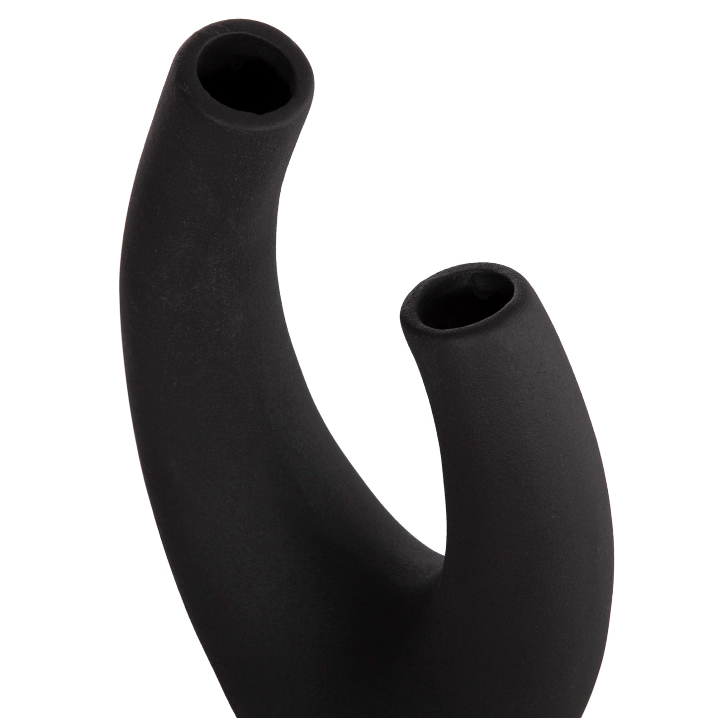 CERAMIC TABLE DECOR ELLIPTO HM4643.02 BLACK MATTE 15x7x21,5Hcm.