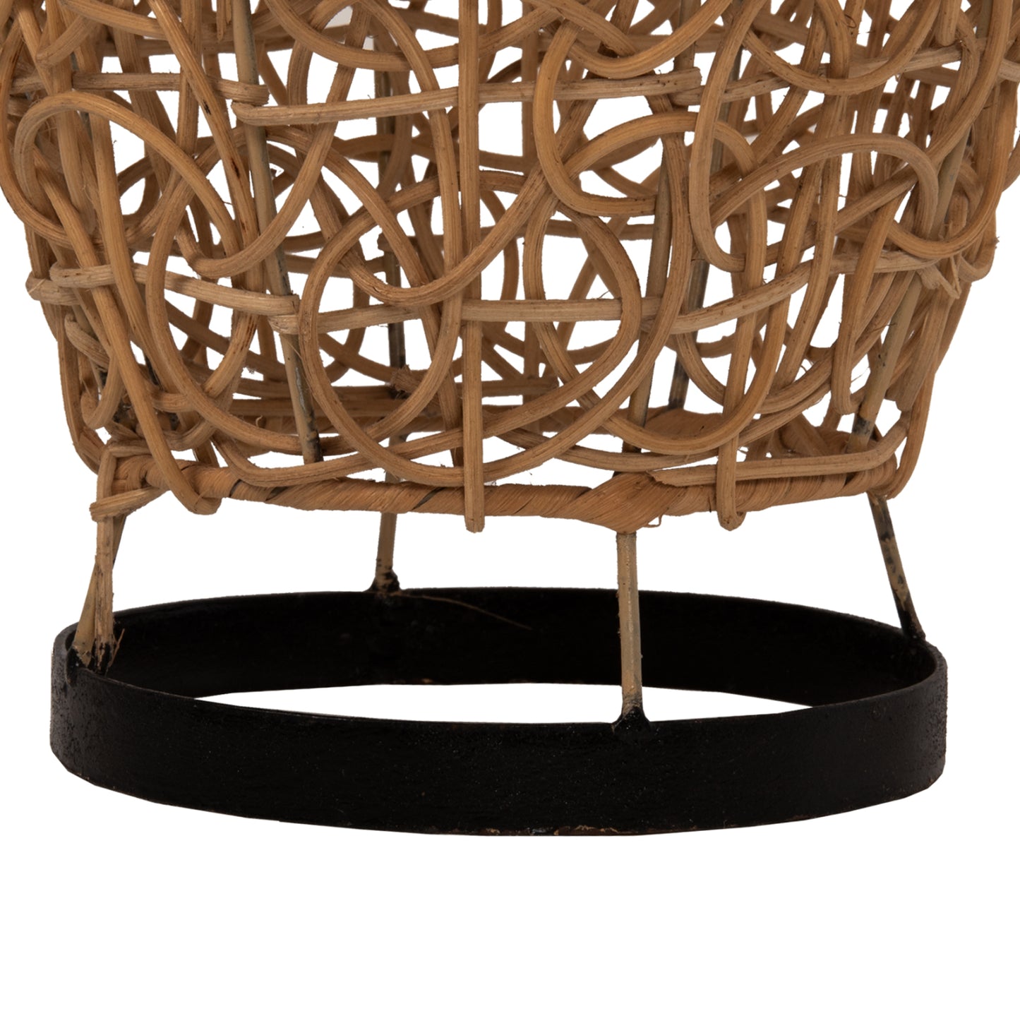 FLOOR STANDING LAMP HM7877 RATTAN IN NATURAL COLOR Φ24x62Hcm.