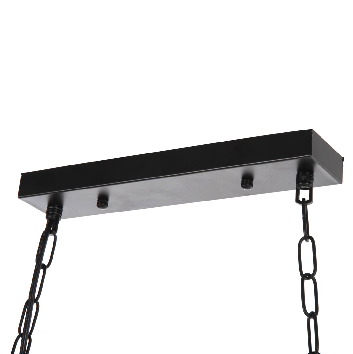 CEILING PENDANT 6-LIGHT FIXTURE HM4117 WOOD-METAL-GLASS 116Hcm.