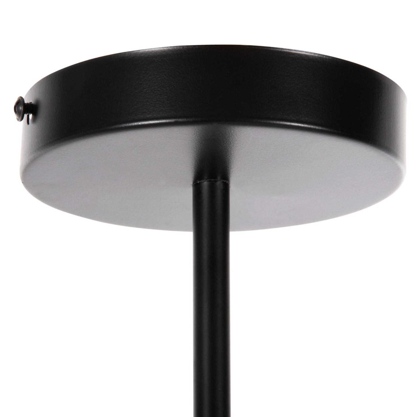 CEILING PENDANT MULTI-LIGHT HM4170 BLACK METAL WHITE GLASS Φ90x97,5Hcm.