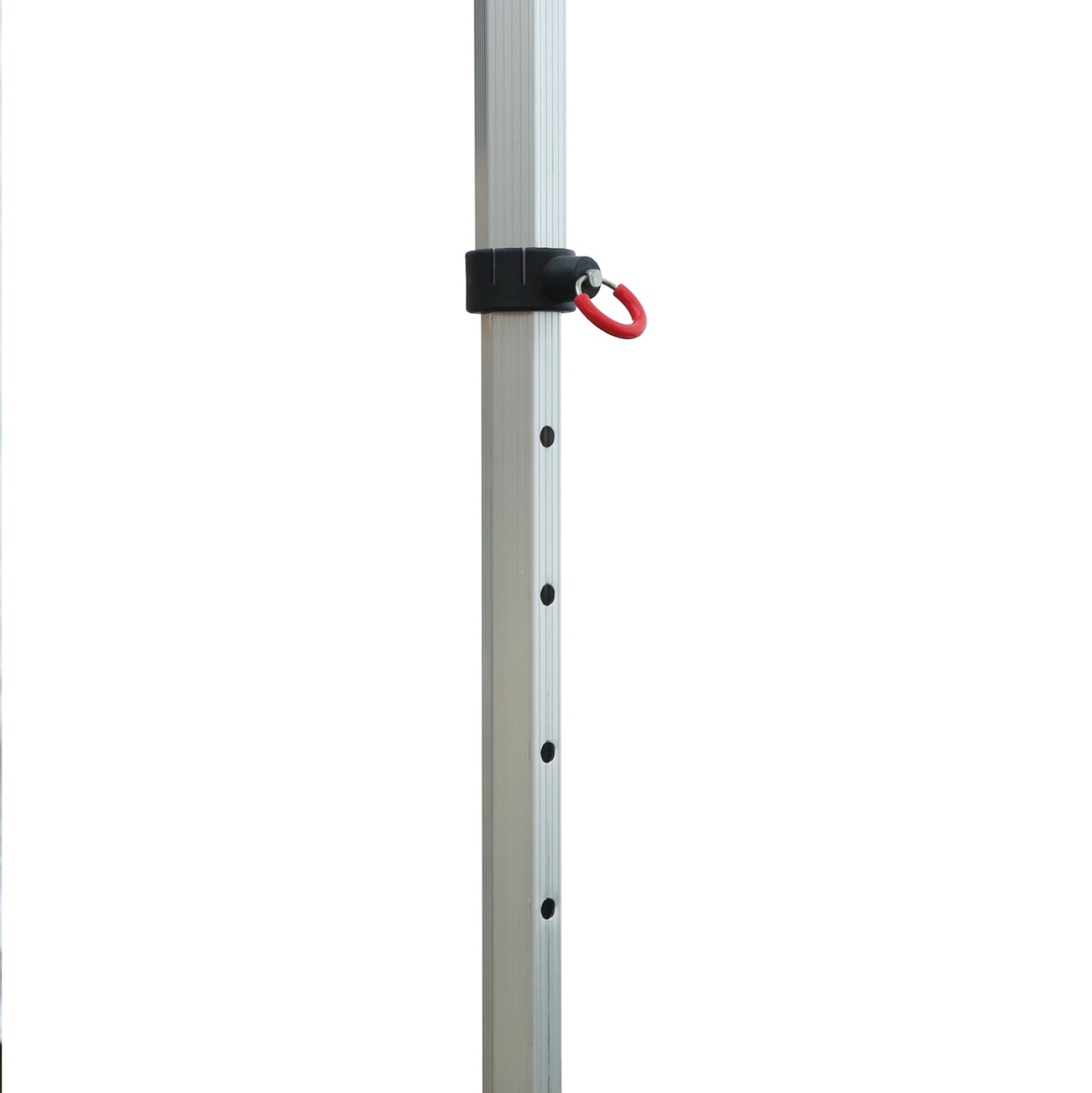 GAZEBO HEAVY DUTY WITH SIDEWALL SHADES CRESSEN HM21099 FOLDABLE-ALUMINUM SILVER FRAME-WHITE 3x6x3.4Hm