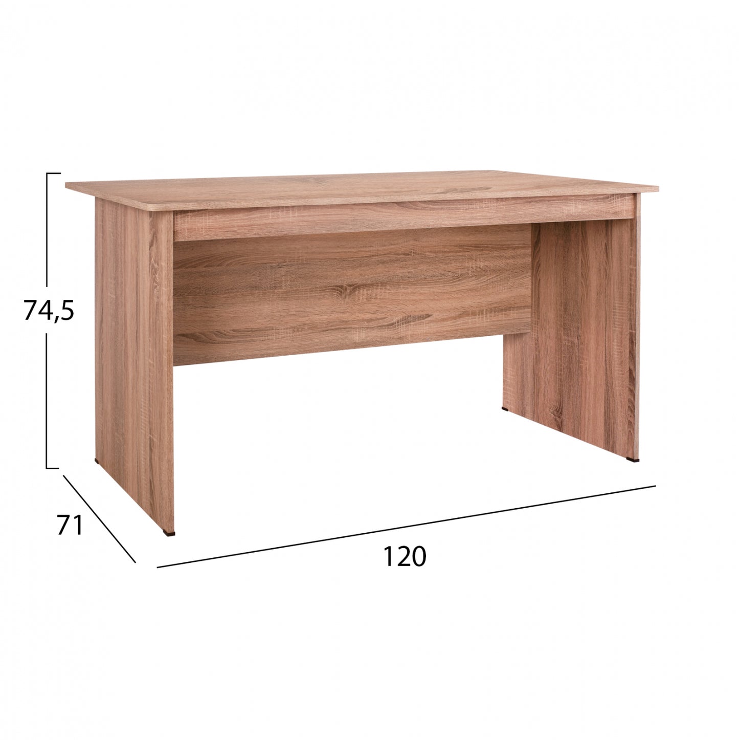 Office melamine 120x71x74.5 HM2285 sonama color