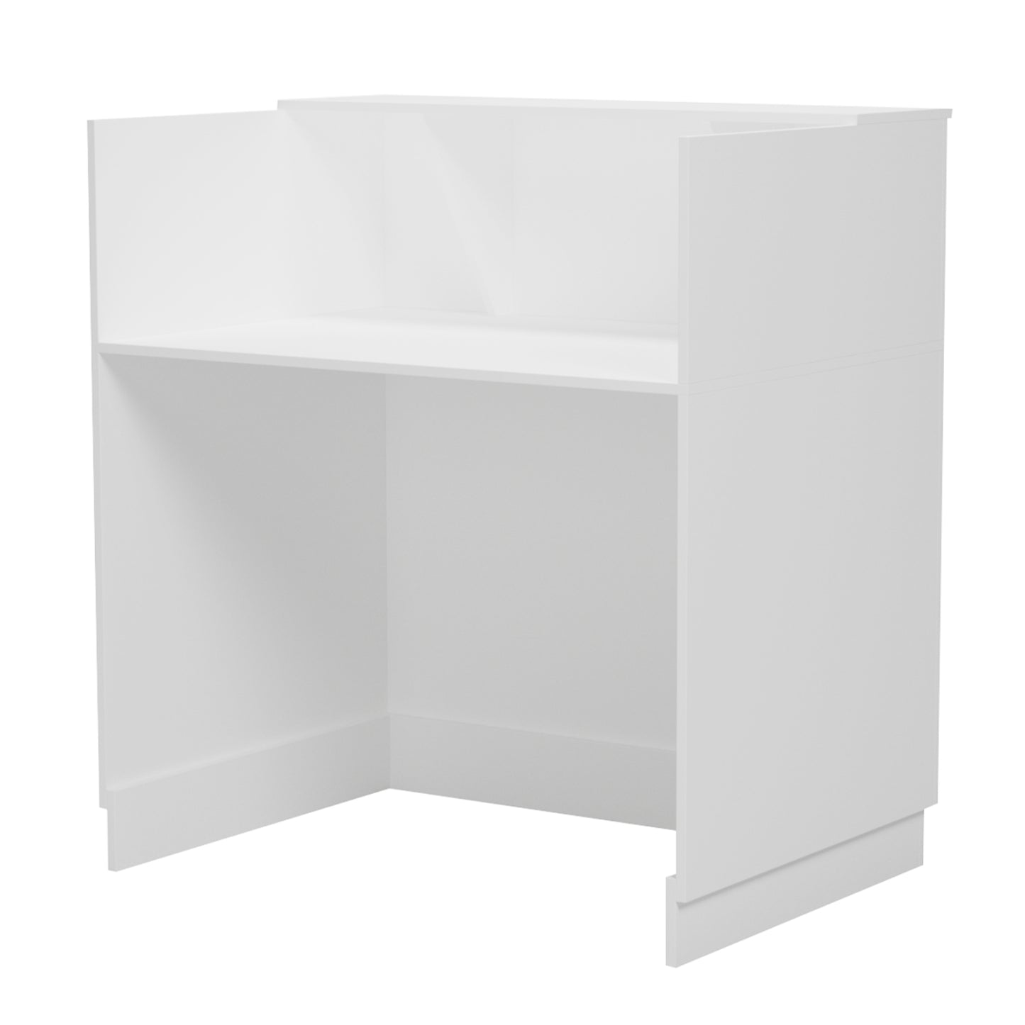 RECEPTION DESK KARMEN HM2155.02 MELAMINE IN WHITE 100x70x110Hcm.