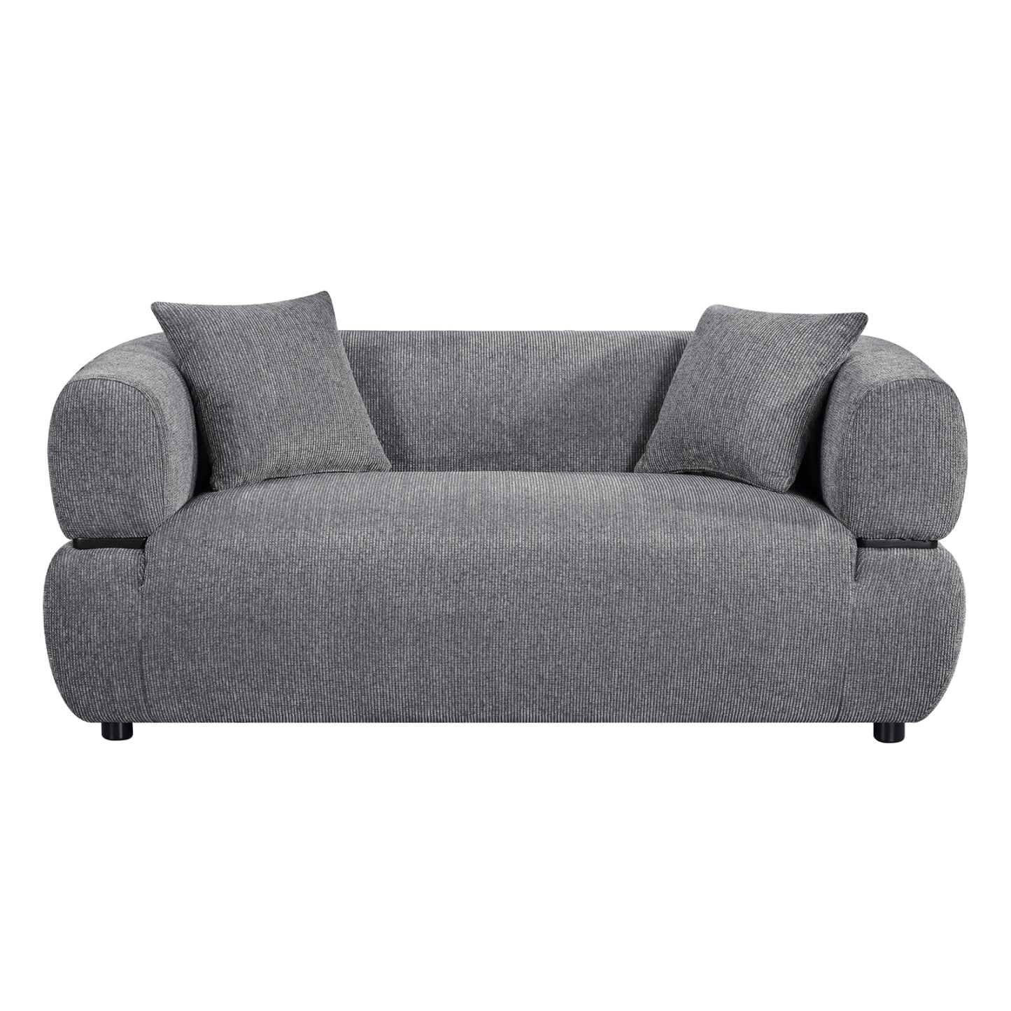 SOFA 2-SEATER ARCTIS HM3328.01 GREY FABRIC 169x88x88Hcm.