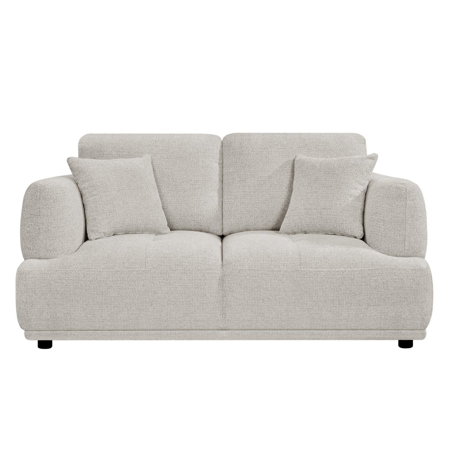 SOFA 2-SEATER STRUCTO HM3330.02 LIGHT BEIGE FABRIC 168x94x88Hcm.