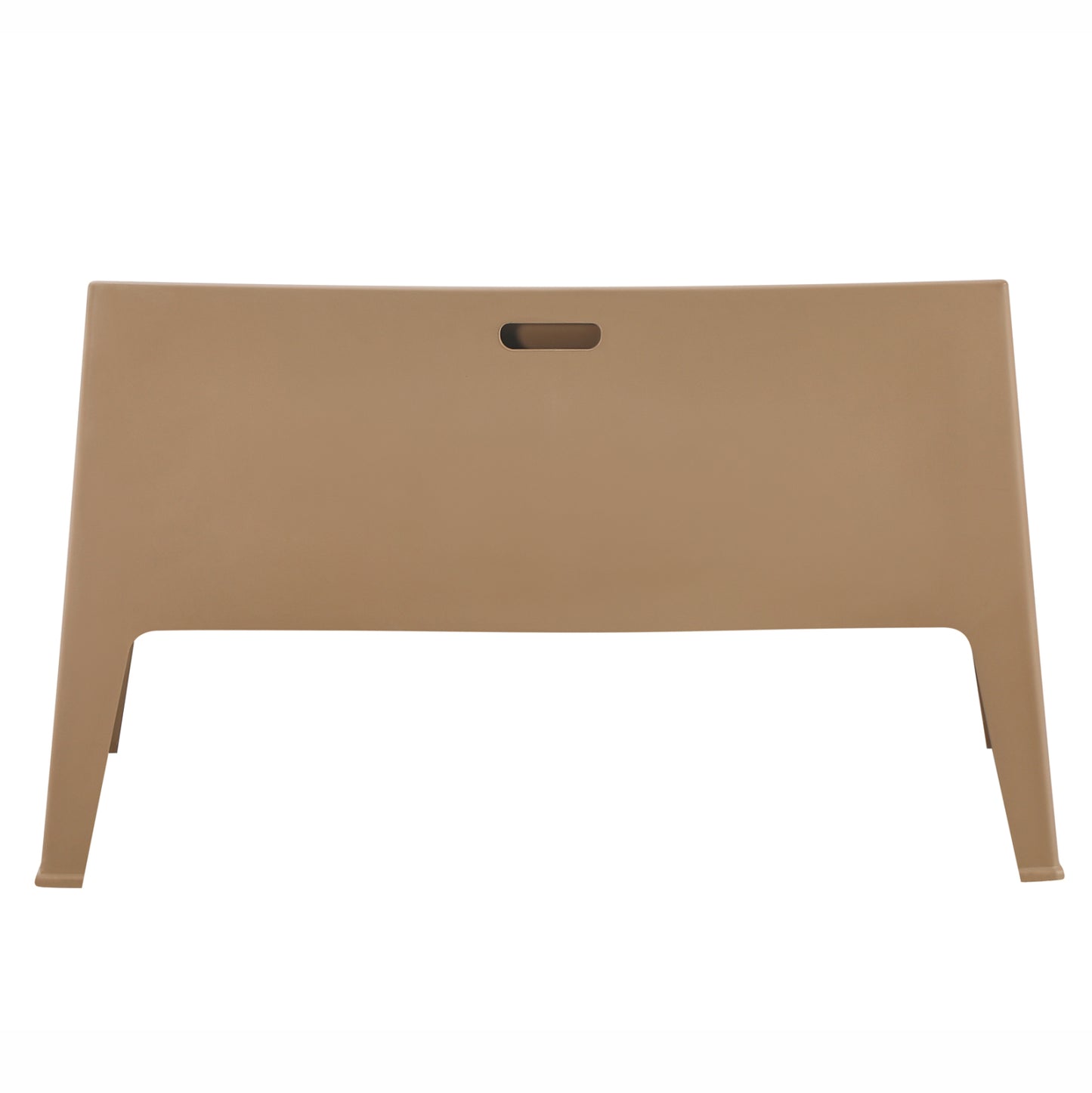 POLYPROPYLENE 2-SEATER SOFA SLEEK HM6366.03 CAPPUCCINO COLOR 133x68x73Hcm.