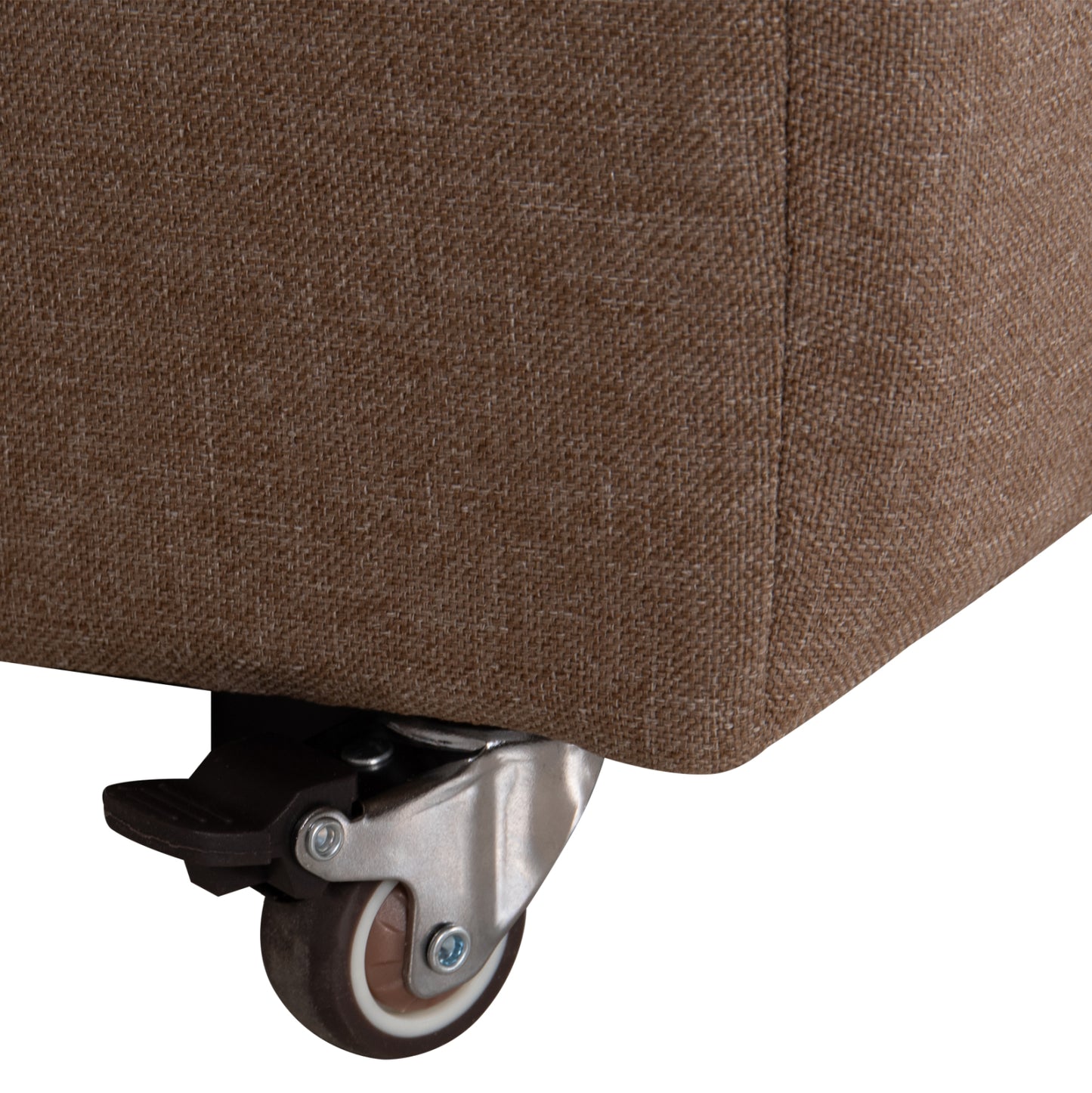 SOFA-BED 3-SEATER KEND HM3313.04 FABRIC IN LIGHT BROWN 188x85x82Hcm.