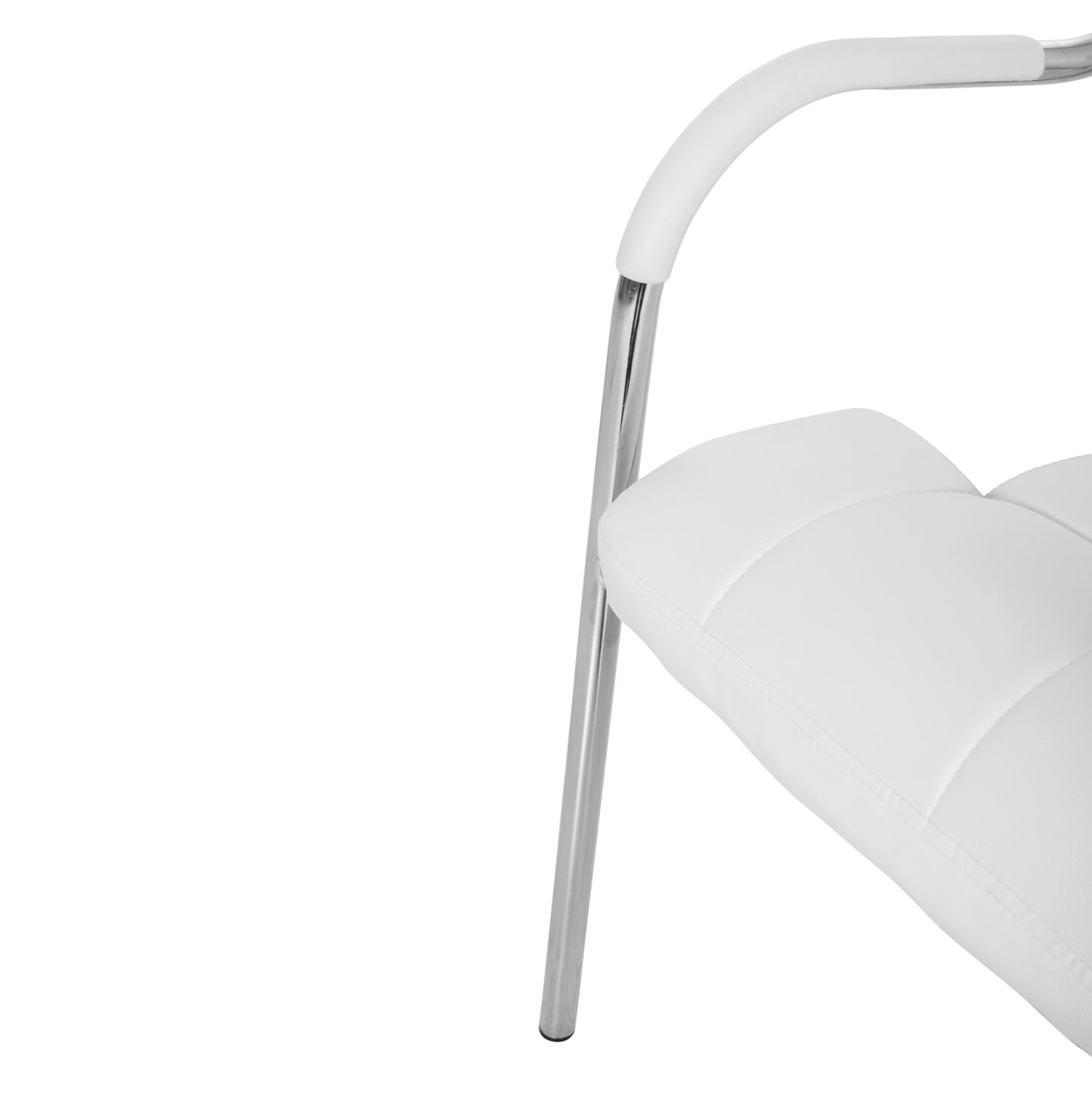 Conference office chair OBERON HM1018.02 White PU 51x52x88Hcm