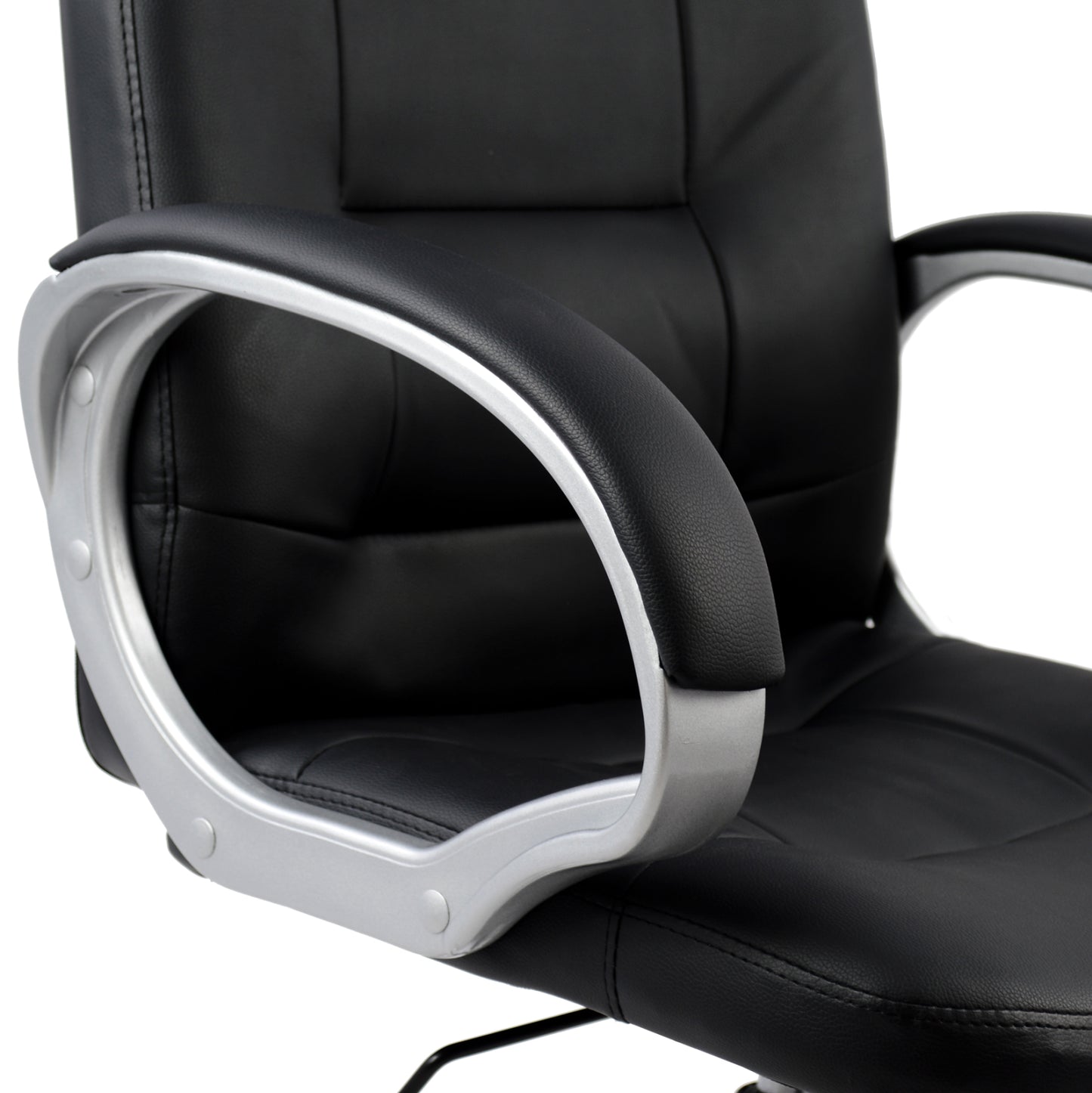Manager's office chair HM1024.01 with chromed base 64x55x120 cm.