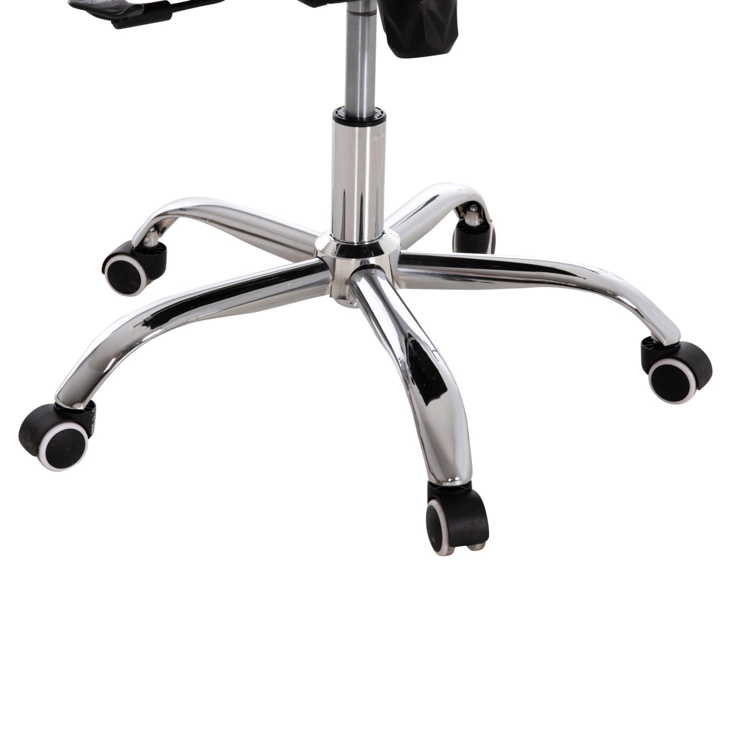 MANAGER'S OFFICE CHAIR BOSS HM1059.31 BLACK PU-CHROMED METAL FRAME AND BASE 53x57x109Hcm.