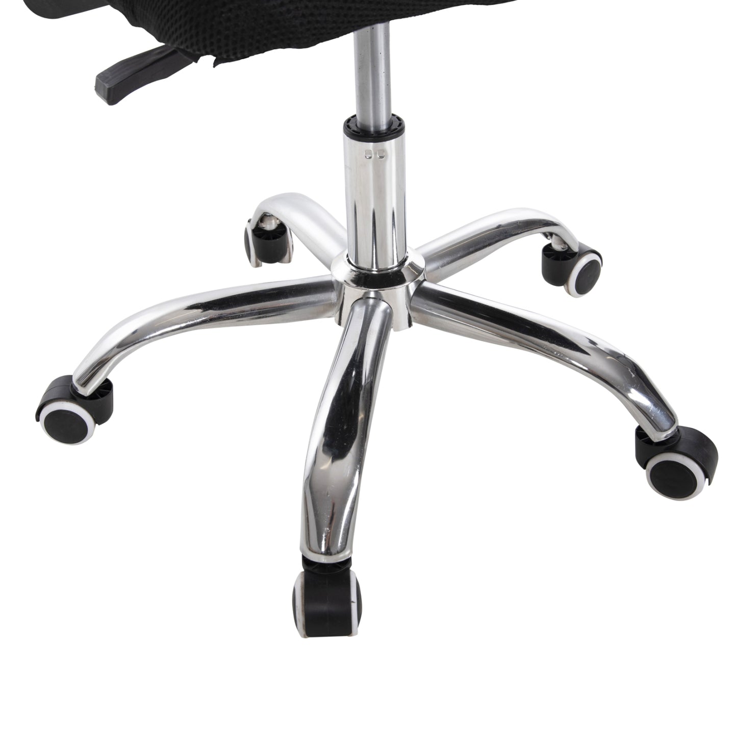OFFICE CHAIR TRAIL HM1192 BLACK MESH-CHROMED METAL LEG 64x55x98,5Hcm.