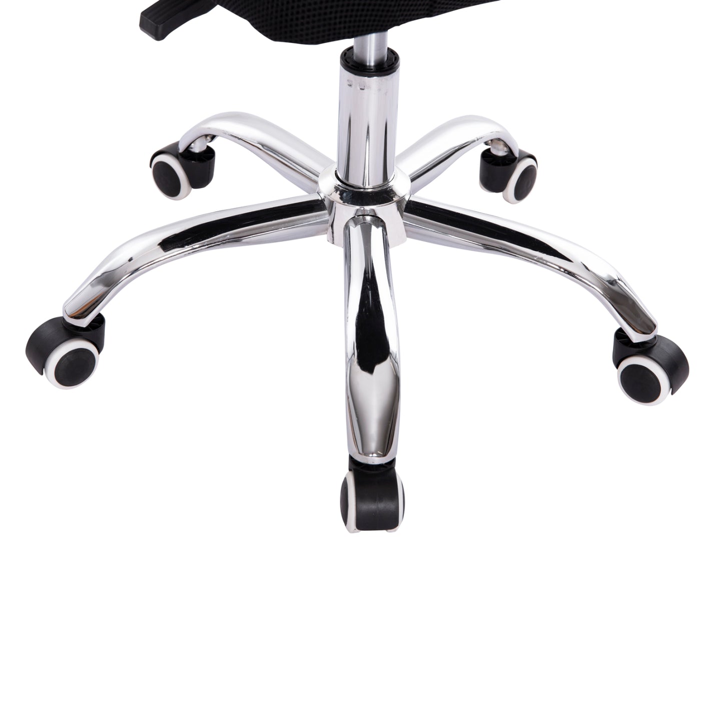 OFFICE CHAIR TRAIL2 HM1193.36 BLUE & BLACK MESH FABRIC-CHROME BASE 61x61x116Hcm.