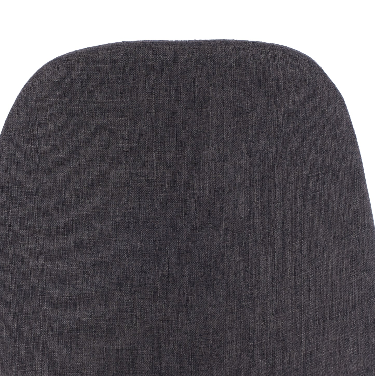 Dining chair Leonardo HM00100.16 with metallic legs and dark grey fabric 43,5x59x84 cm.
