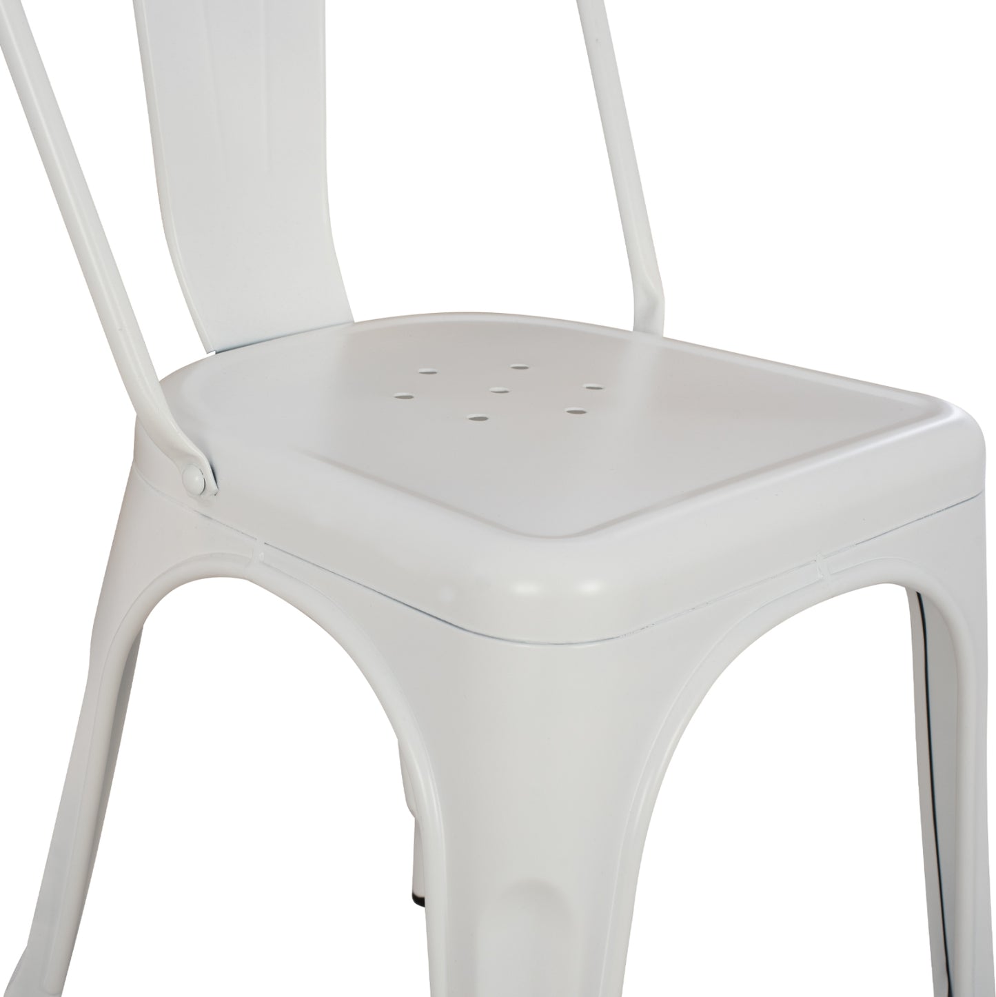 DINING CHAIR MELITA-PRO HM8641.41 METAL IN MATTE WHITE 44x47x84.5Hcm.