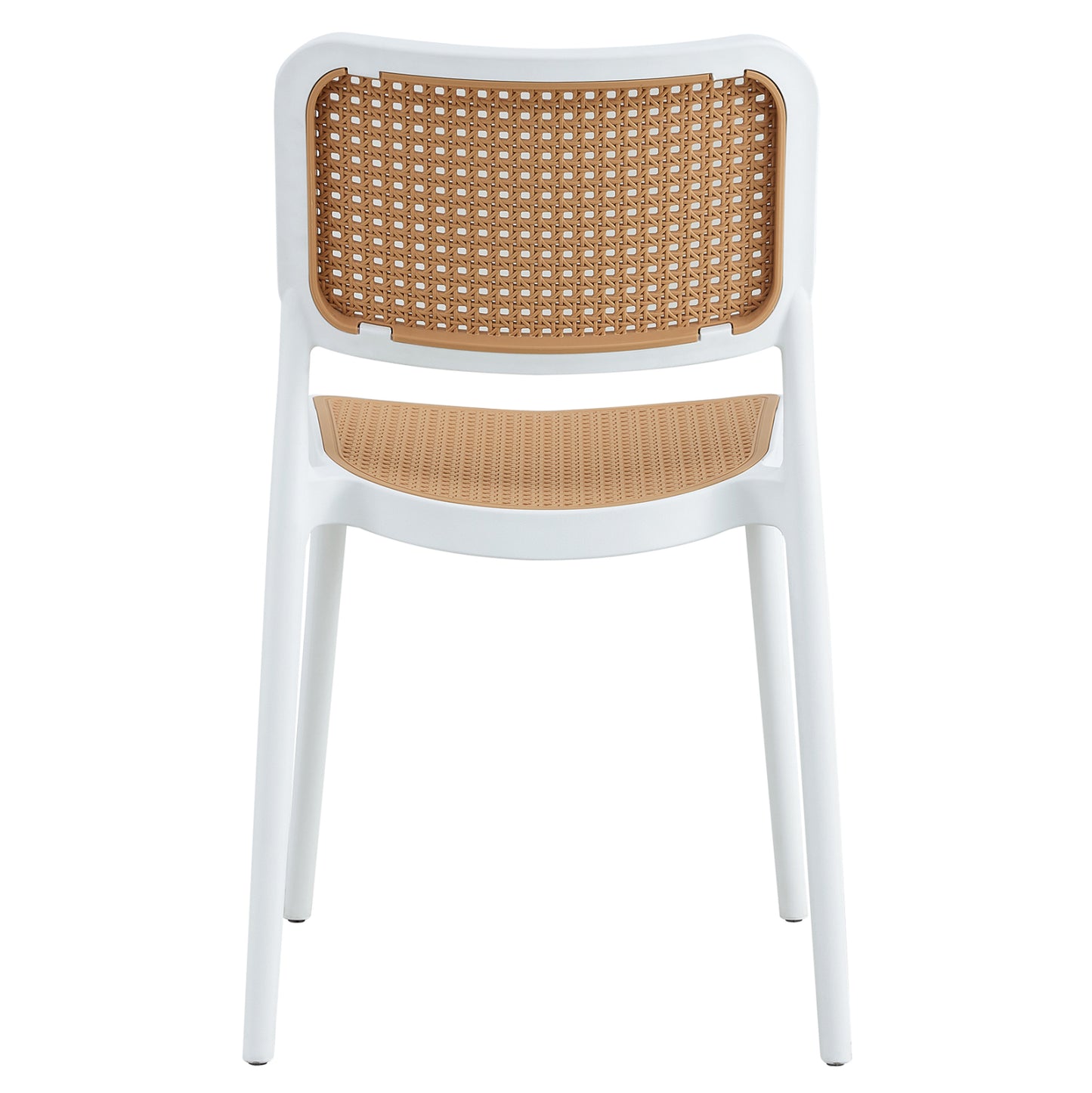 CHAIR POLYPROPYLENE MEKO HM5934.01 WHITE AND BEIGE 51x52x80Hcm.
