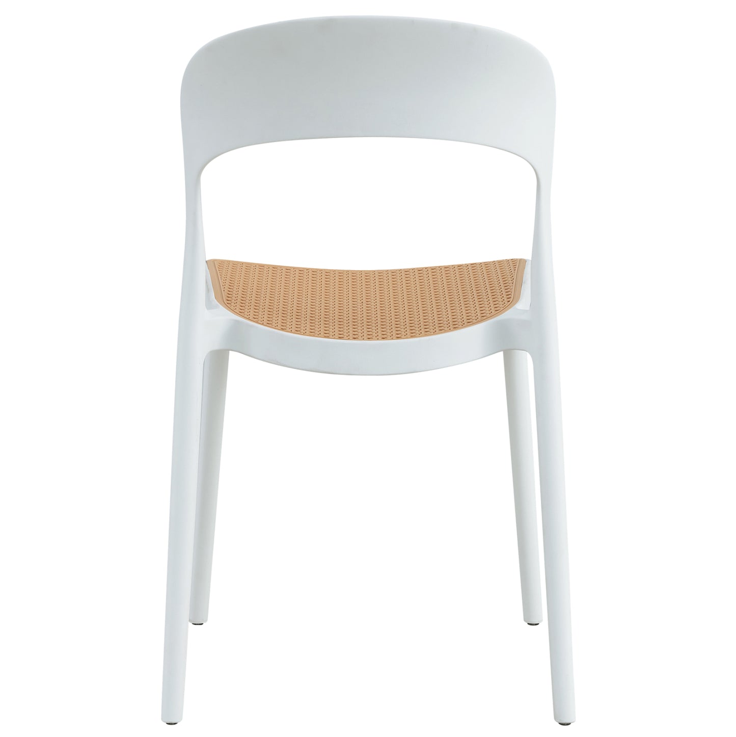 CHAIR POLYPROPYLENE CLEO HM5936.01 WHITE-BEIGE 41x53x81Hcm.