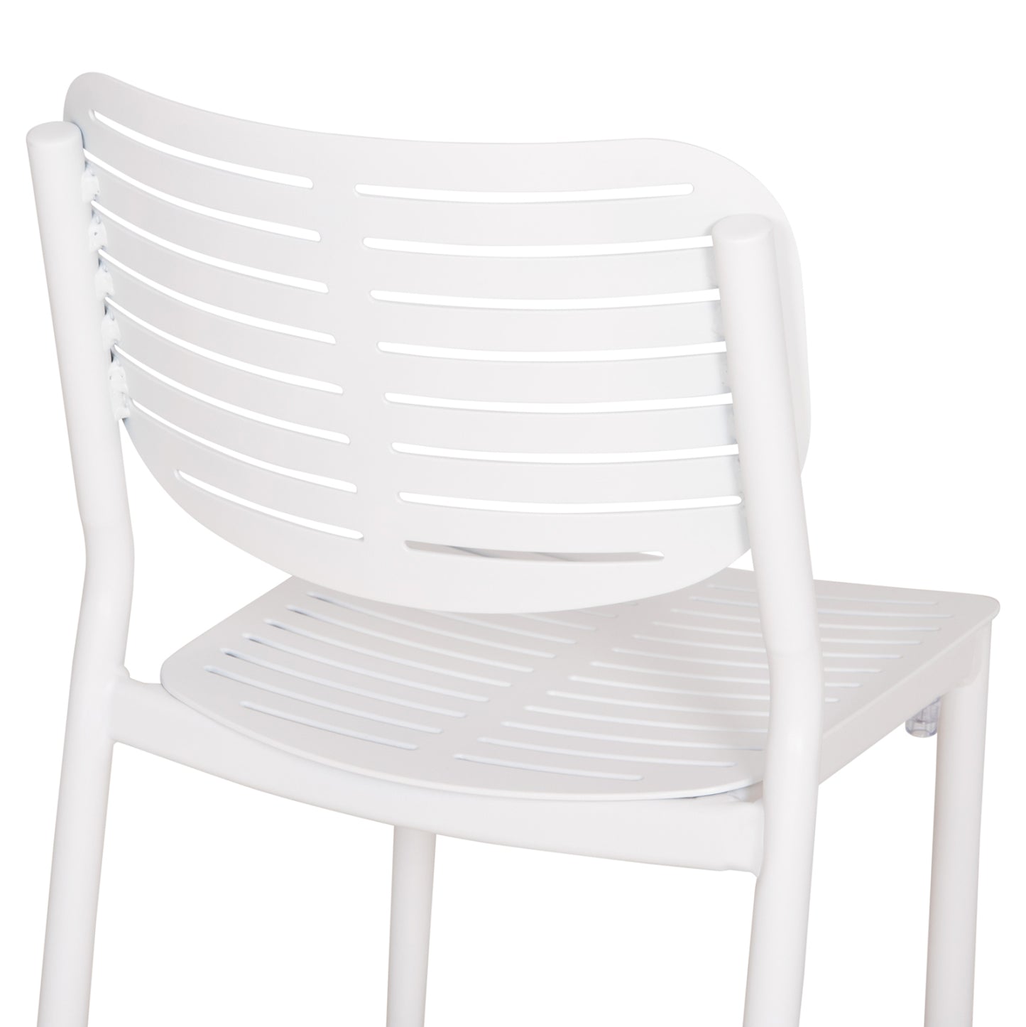 DINING CHAIR HILLIARD HM6645.02 ALUMINUM IN WHITE COLOR 46x54x78Hcm