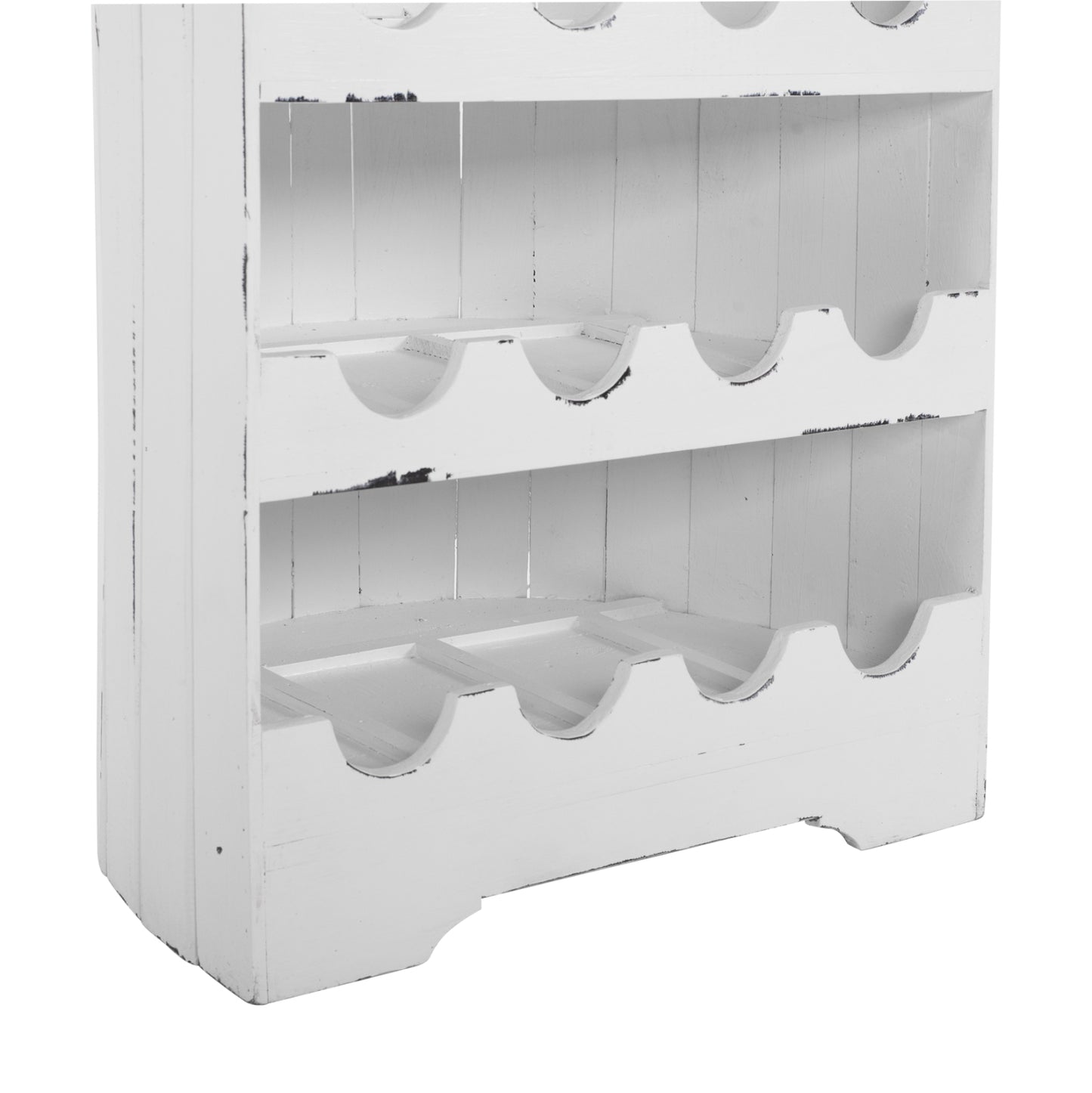 BOTTLE RACK VERTICAL 25 PLACES BOAT SHAPE MAHOGANY WOOD HM9494 55x30x195H cm.