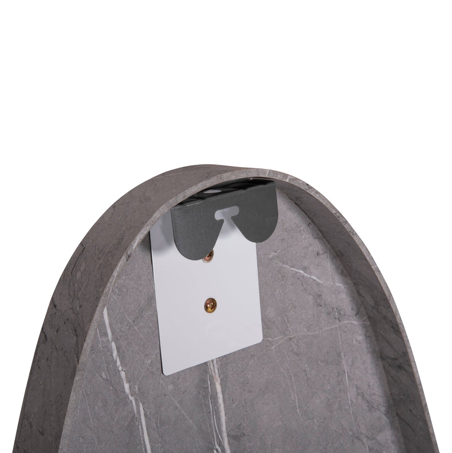 WALL MIRROR CRITHER HM4486.02 MDF FRAME IN GREY MARBLE COLORING 49x140Hcm.