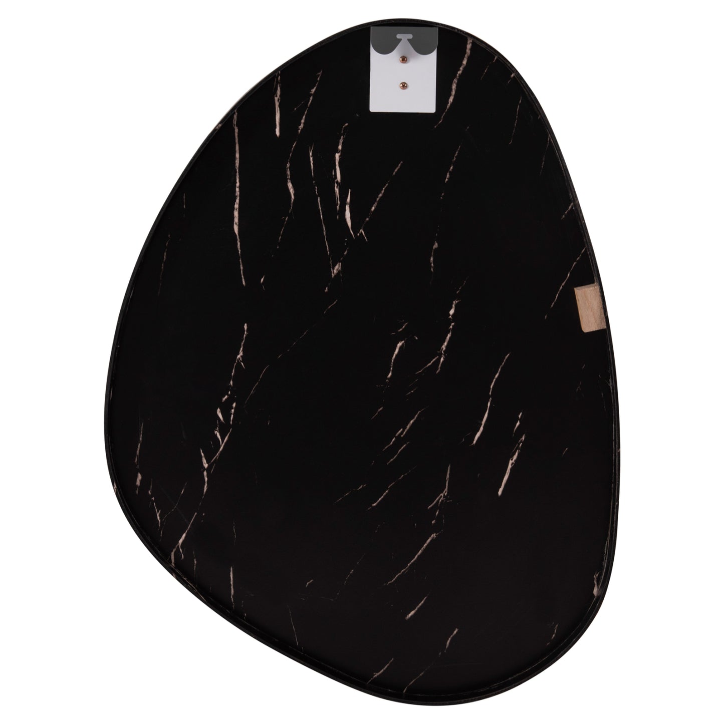 WALL MIRROR IRREGU HM4487.01 MDF FRAME IN BLACK MARBLE COLORING 60x80Hcm.