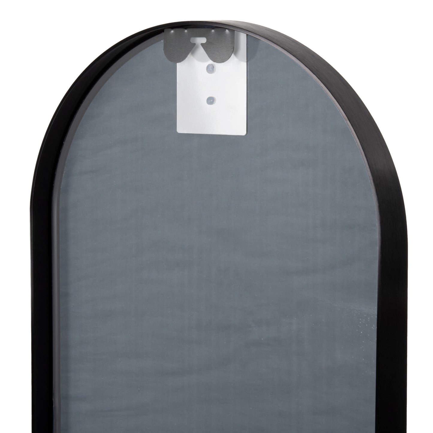 WALL MIRROR HM9581.01 TALL OVAL BLACK ALUMINUM FRAME 38,5x4x149Hcm.