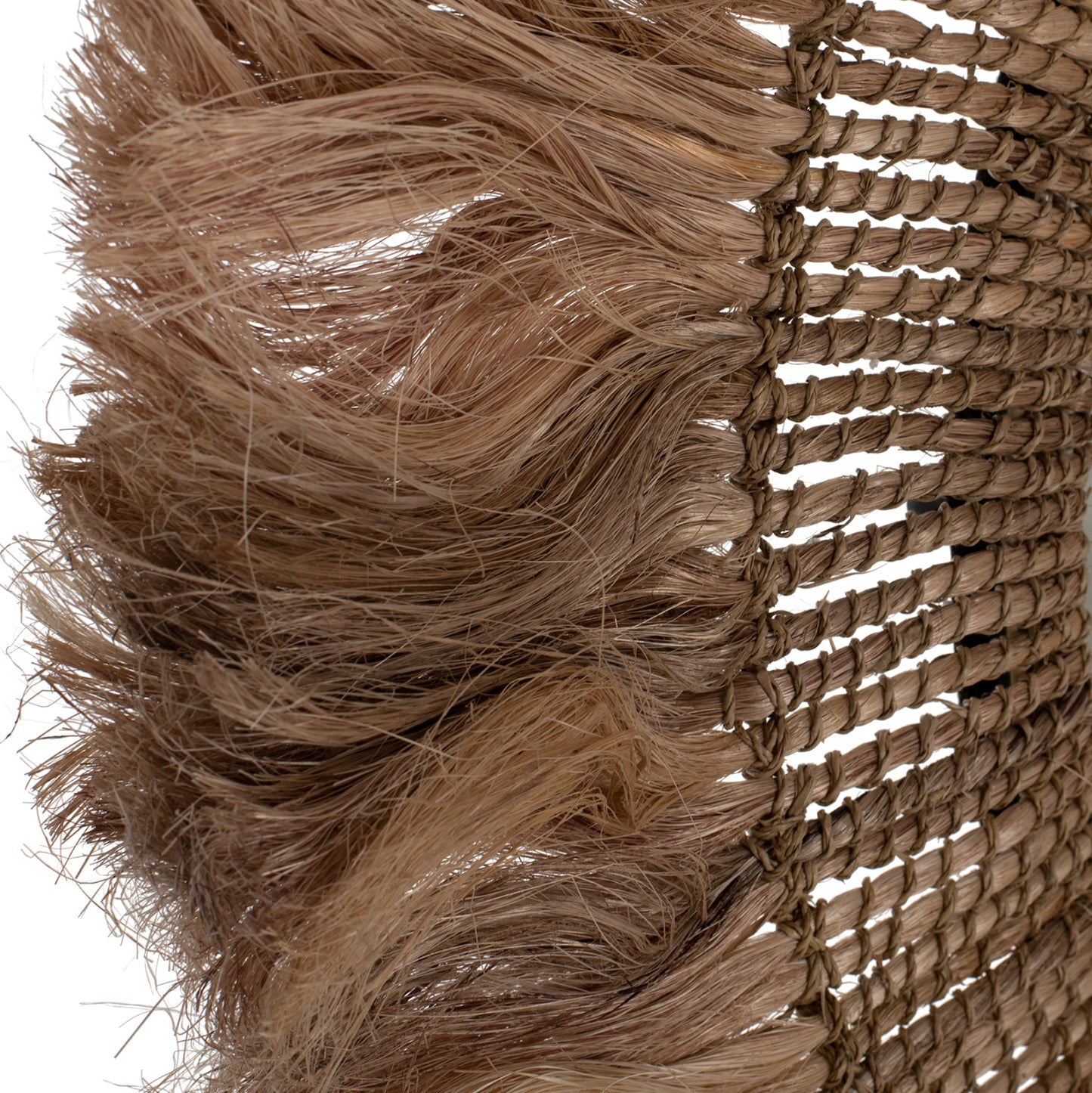 MIRROR ROUND WITH ABACA FIBER FRAME IN NATURAL COLOR 90x4x90Hcm.HM7736