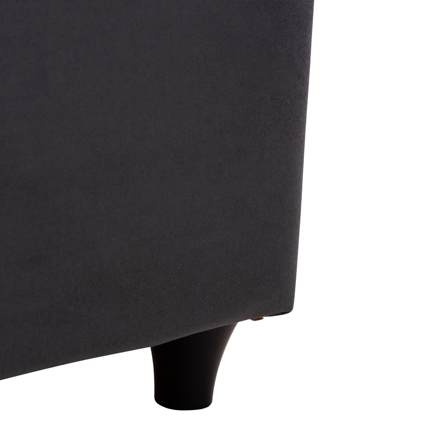 DOUBLE BED IRIDA WITH MATTRESS & STORAGE SPACE HM21166 GREY VELVET--FOR 160x200cm.