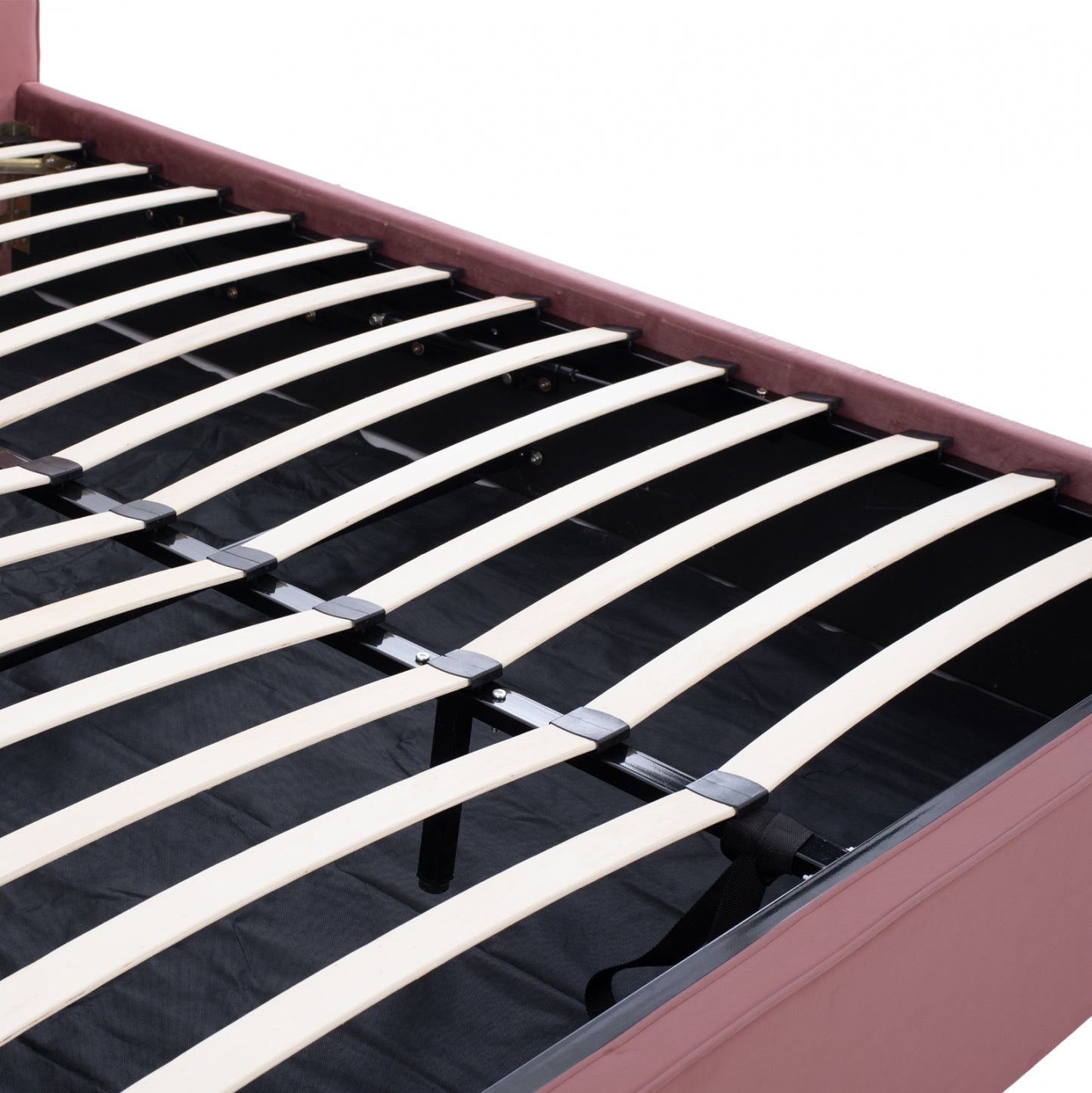 BED ALLIE HM584.12 160X200 WITH STORAGE SPACE- DUSTY PINK VELVET