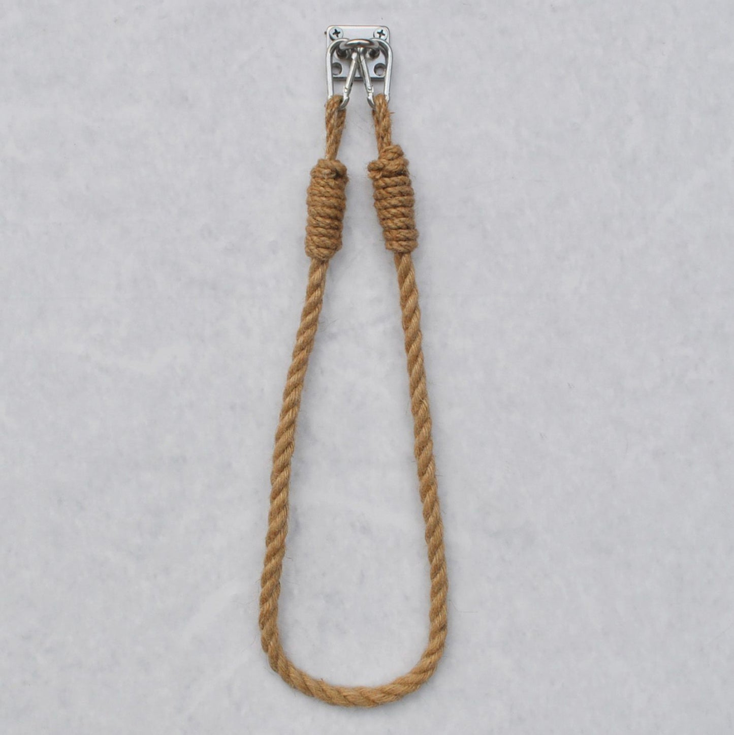 PAPER HANGER FROM ROPE WITH METAL BASE HM9072 12x45x3 cm.