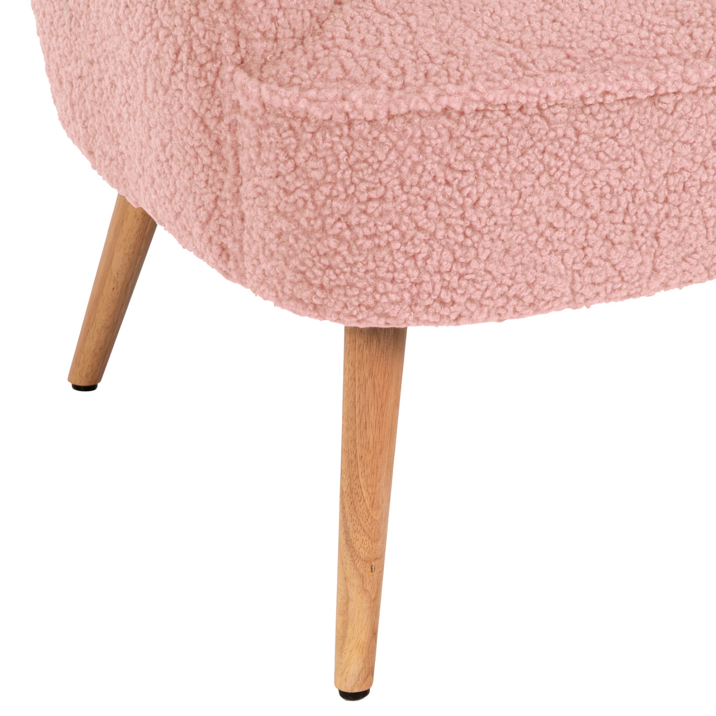 ARMCHAIR MYLIE HM8394.22 DUSTY PINK BOUCLE FABRIC 66X75X93Hcm.