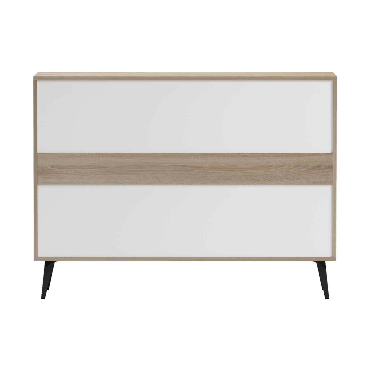 SIDEBOARD SAVORE HM18367.01 MELAMINE IN SONAMA-BLACK METAL LEGS 110x35.5x82Hcm.