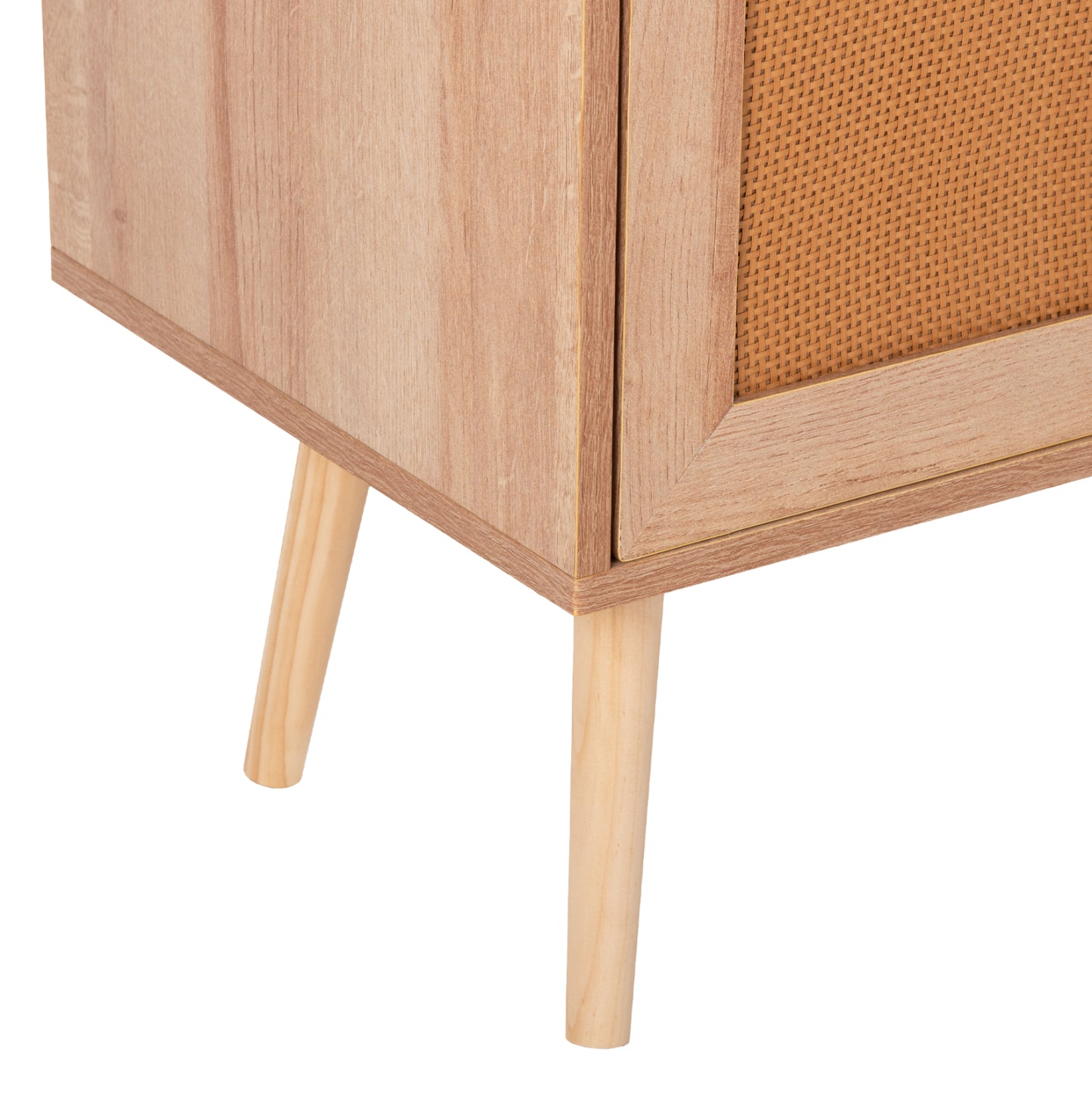 BUFFET MELAMINE COLM WITH SYNTHETIC RATTAN DOORS HM9220.11 120Χ39Χ70Hcm.