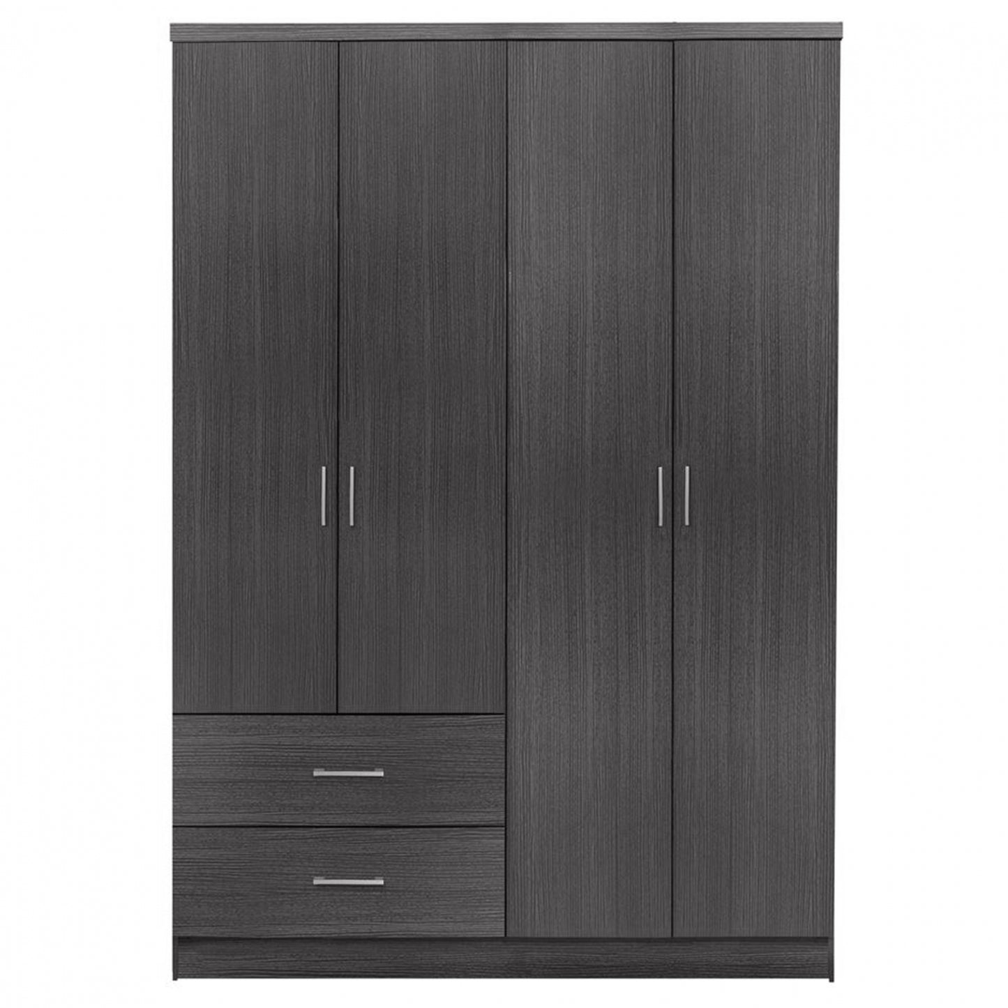 Wardrobe 4 Door with 2 Drawers HM339.01 Zebrano 120x42,5x180,5