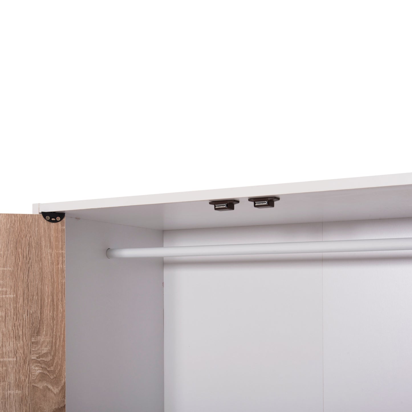 CABINET WITH 4 STORAGE SPACES MATIN HM2480.01 SONAMA OAK-WHITE MELAMINE 117x39,5x99,5Hcm.
