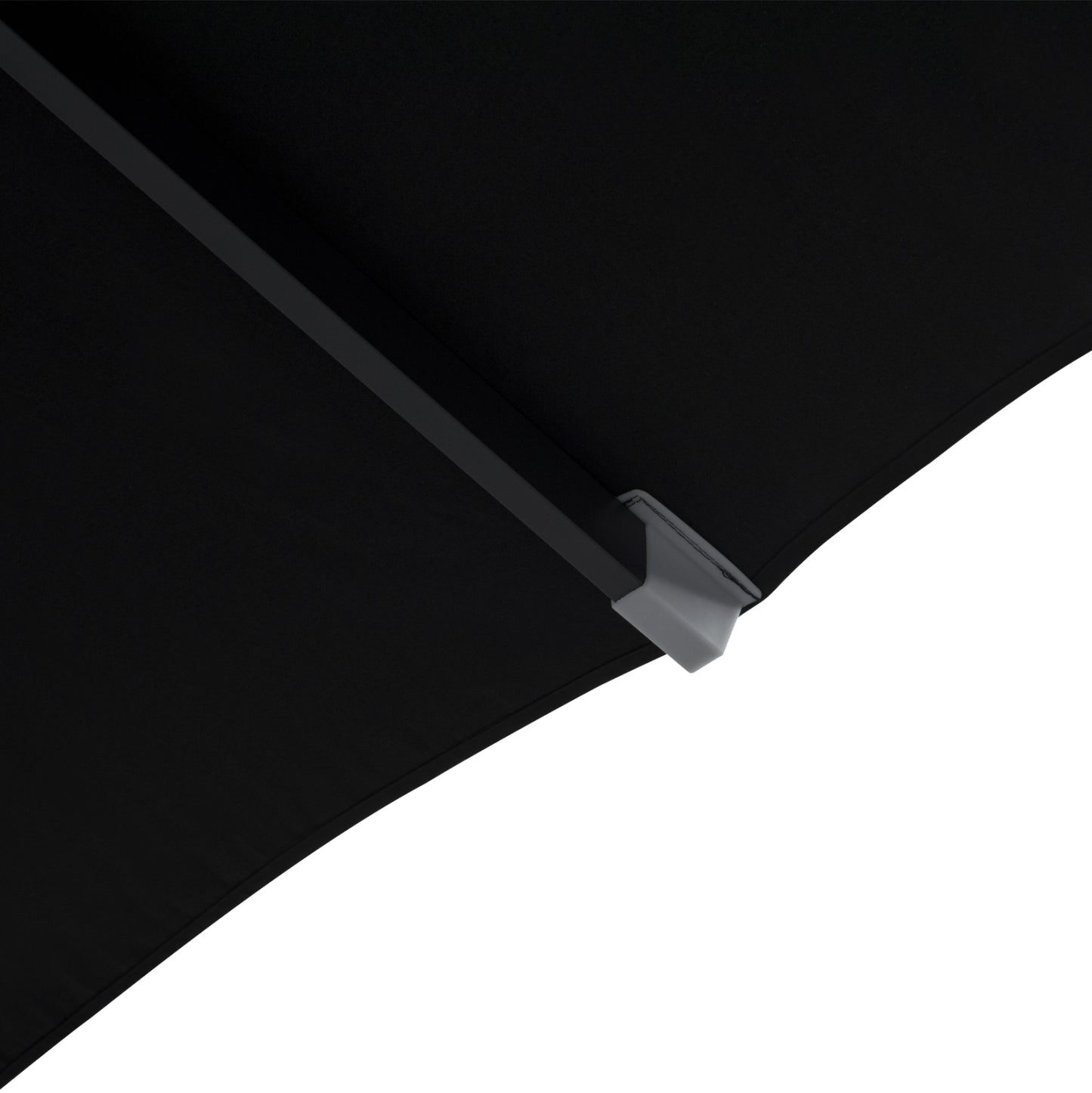 PROFESSIONAL 3x3x2,83M ALUMINUM UMBRELLA WITH ACRYLIC CLOTH IN BLACK SHADE HM6026.03